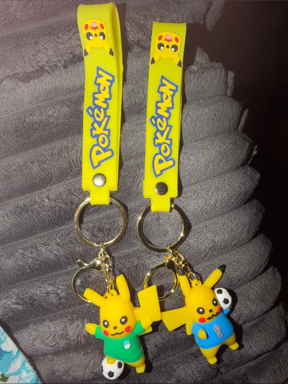 Yellow Pikachu Soccer Keychain – Official Kids Toy